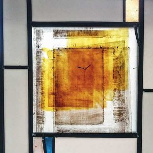 contemporary stained glass panel design