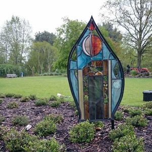 Stained Glass Garden Installation