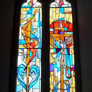 Large Church Stained Glass Window