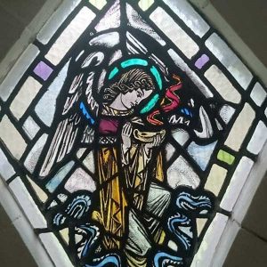 Church Stained Glass Panel Installation